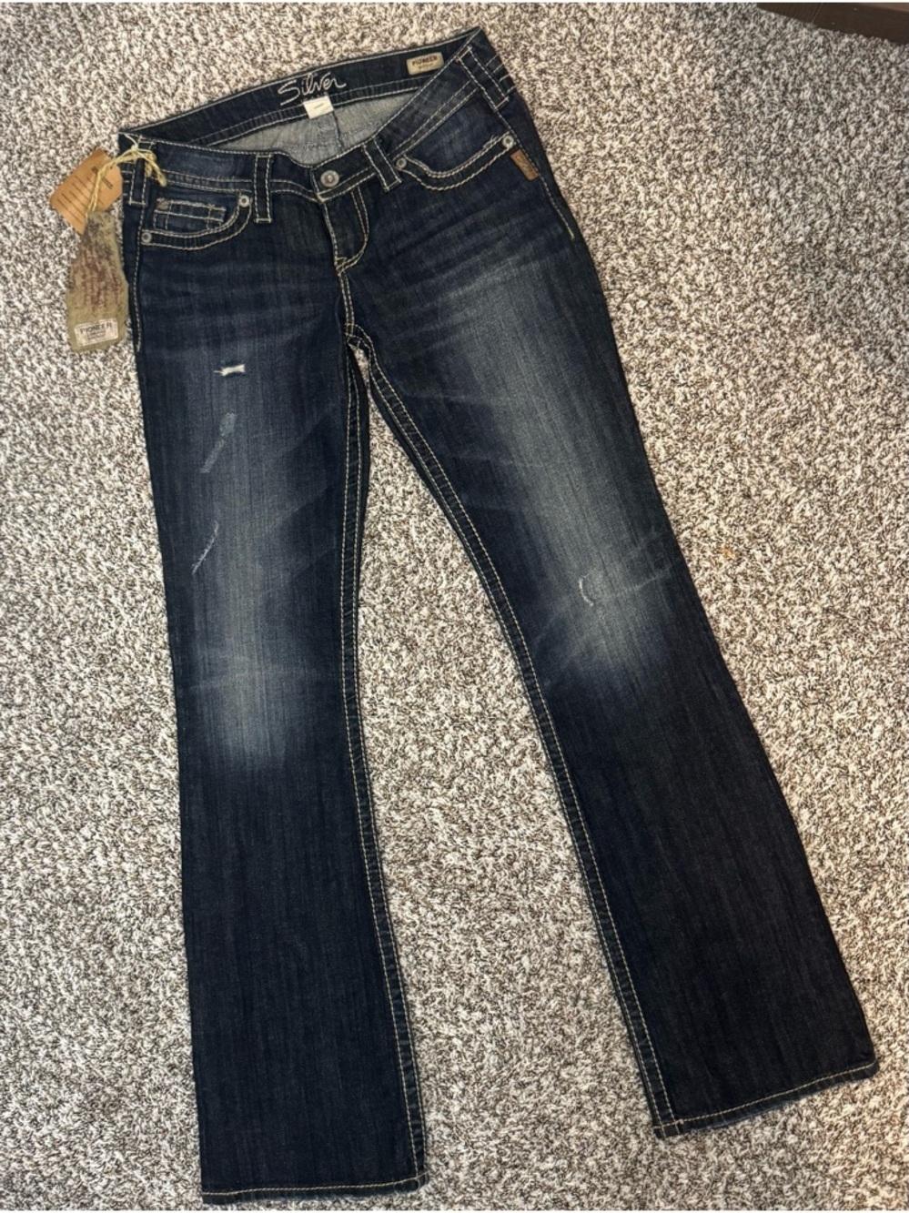 Silver Jeans Pioneer Bootcut Jeans Dark Wash W29 L33 NWT Denim